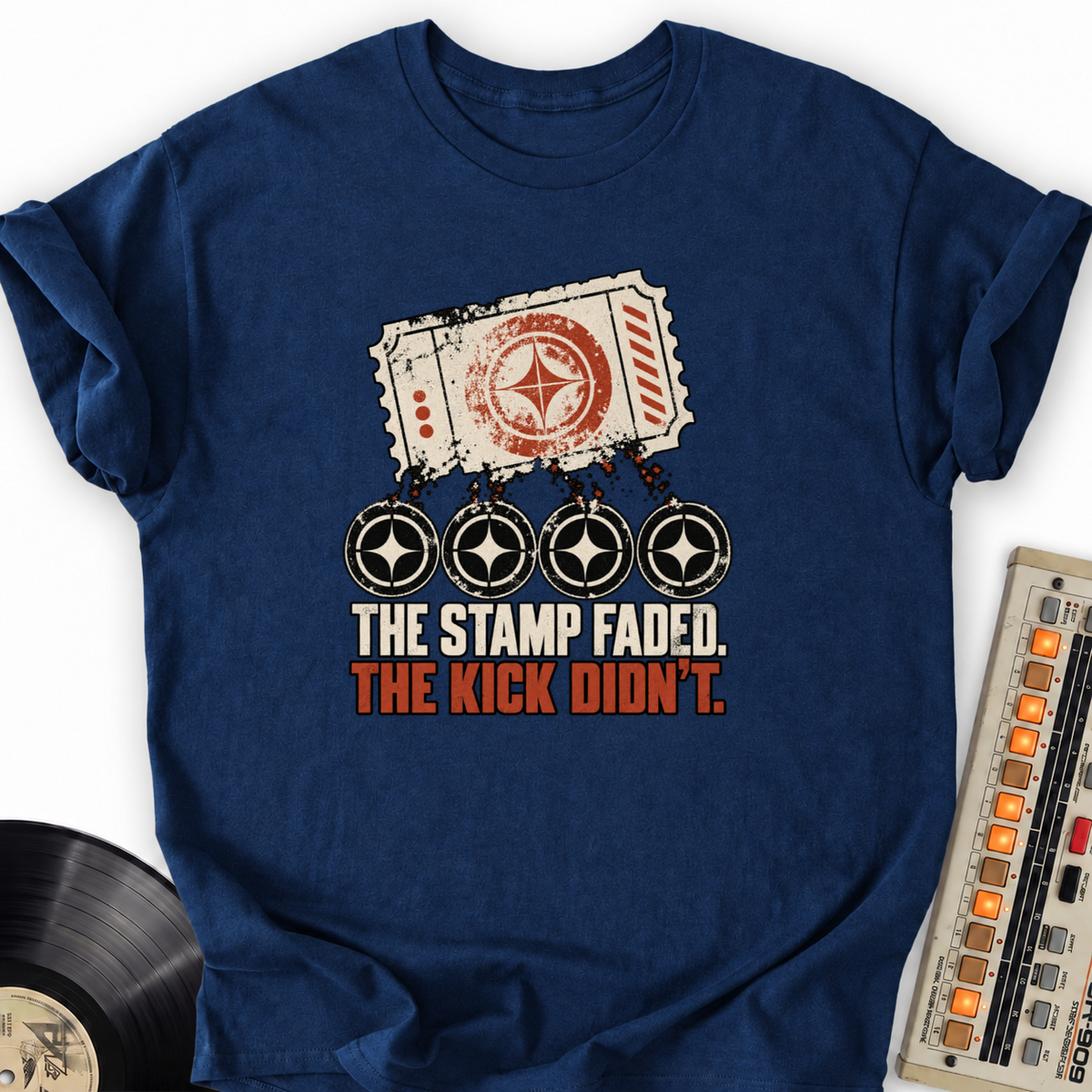 the stamp faded navy