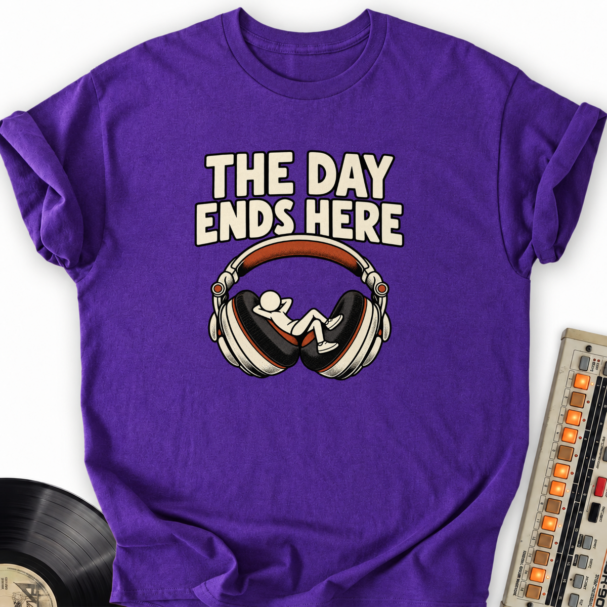 the day ends here purple