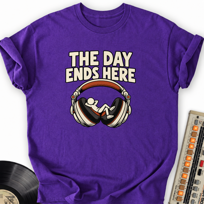 the day ends here purple