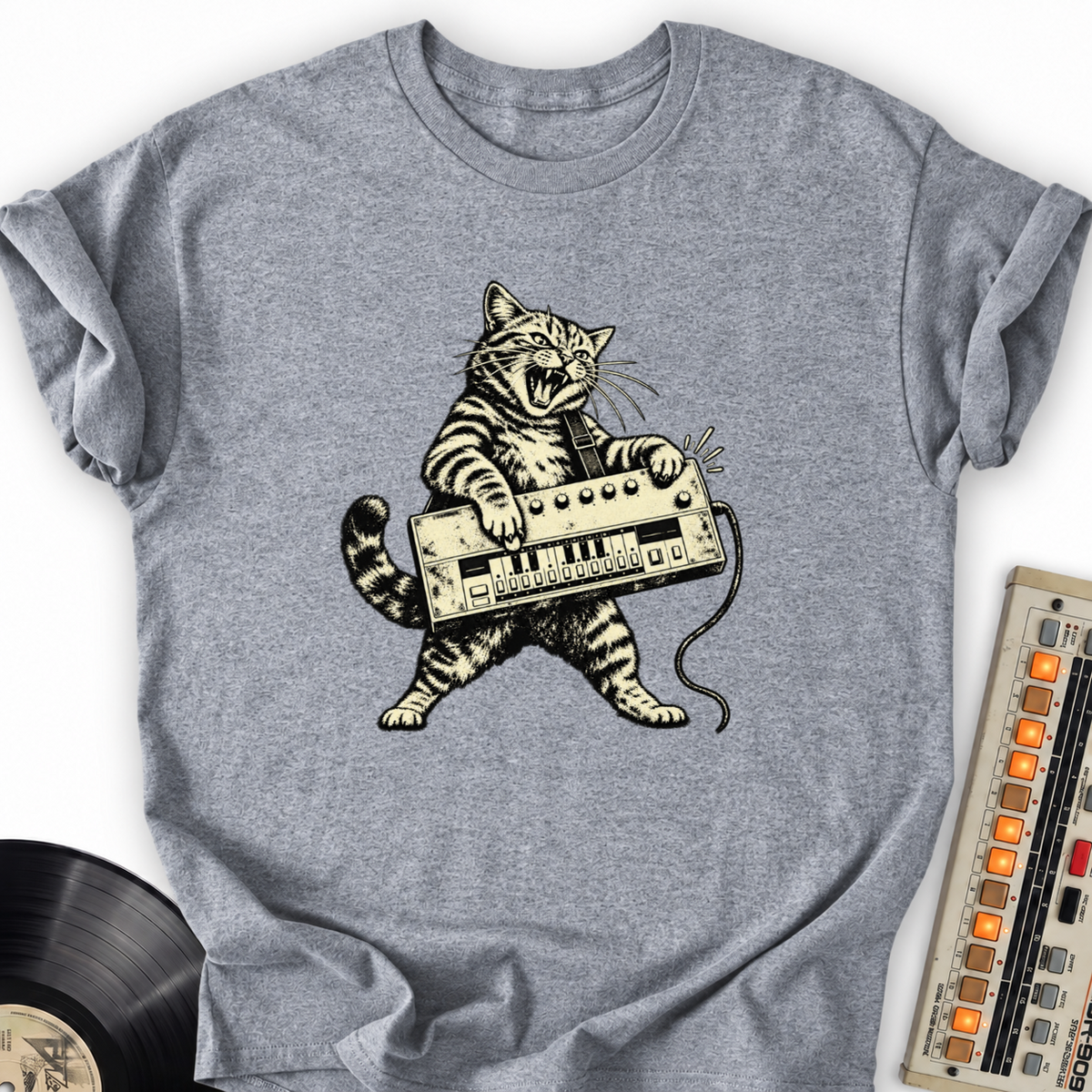 cat on acid gray