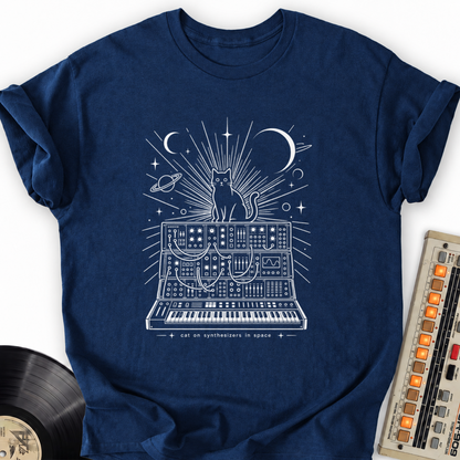 cat on synthesizers navy