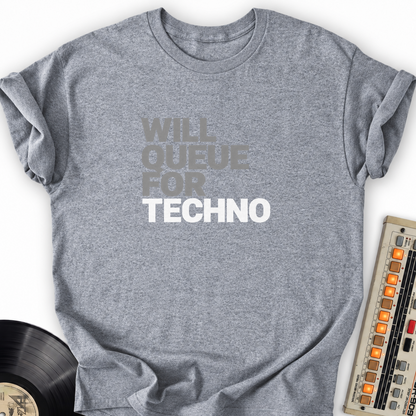 will queue for techno gray