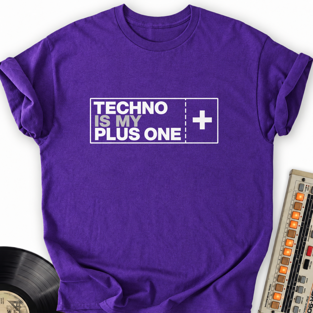 techno is my plus one purple