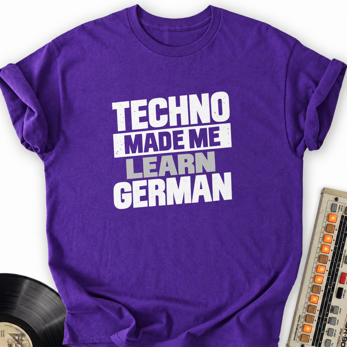 techno made me learn german purple