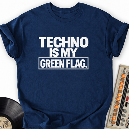 techno is my green flag navy