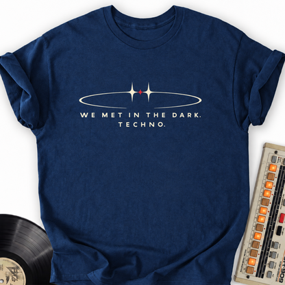 we met in the dark techno navy