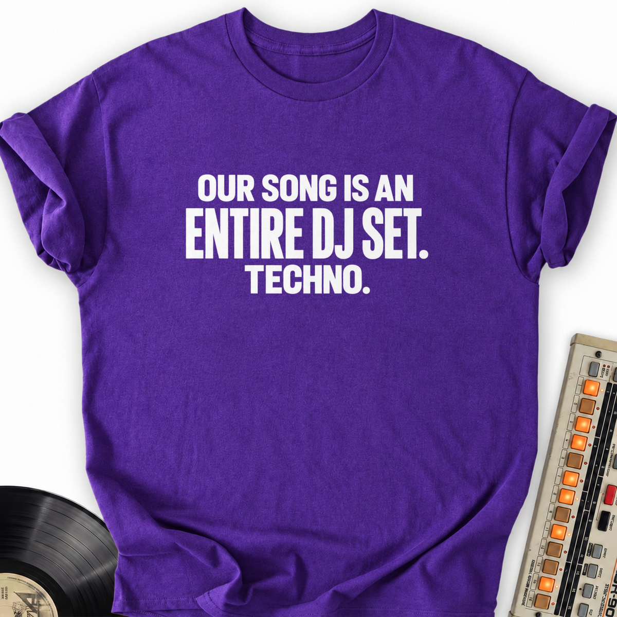 our song is an entire dj set techno purple