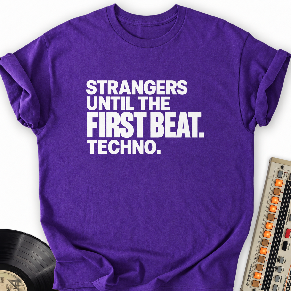 strangers until the first beat techno purple