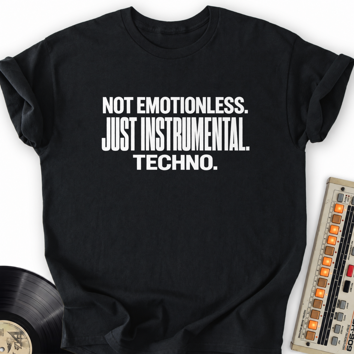 not emotionless just instrumental techno black