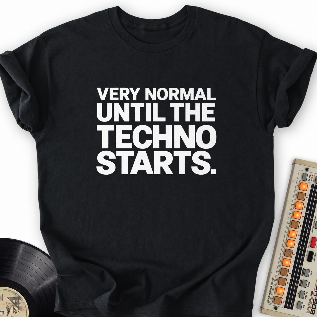 very normal until the techno starts black