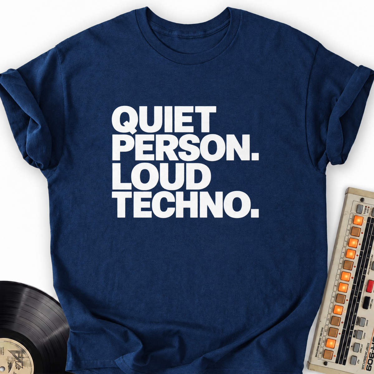 quiet person loud techno navy