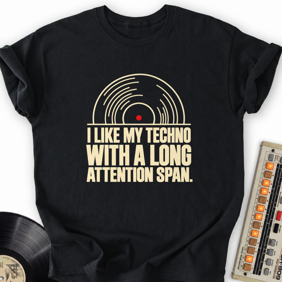 i like my techno with a long attention span black