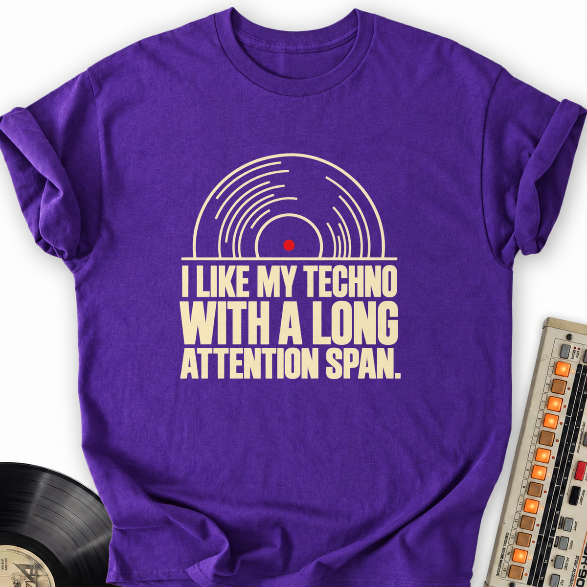 i like my techno with a long attention span purple