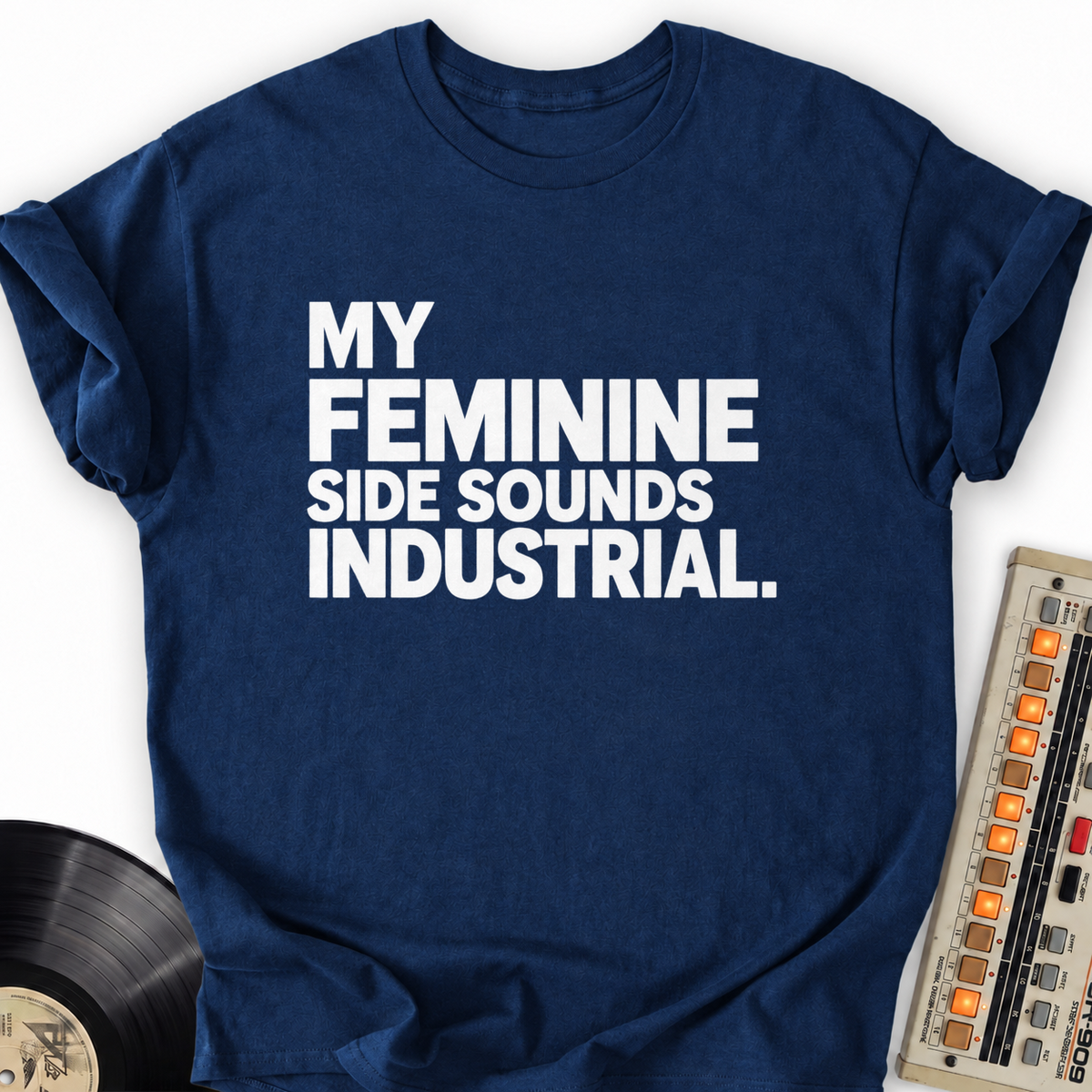 my feminine side sounds industrial navy