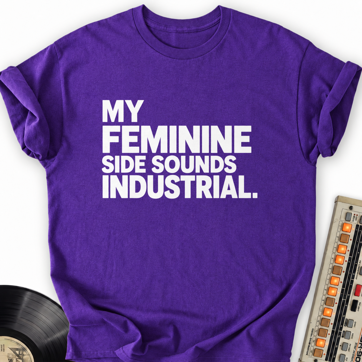 my feminine side sounds industrial purple