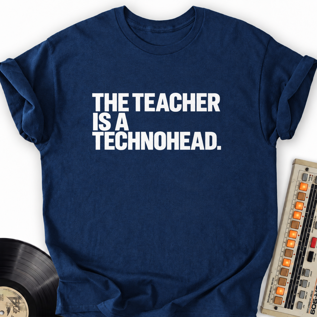 the teacher is a technohead navy