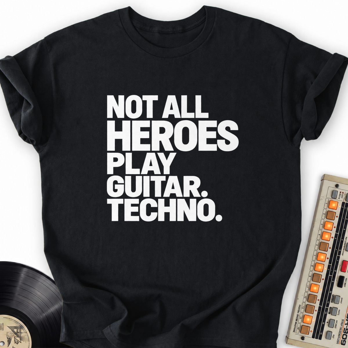 not all heroes play guitar techno black