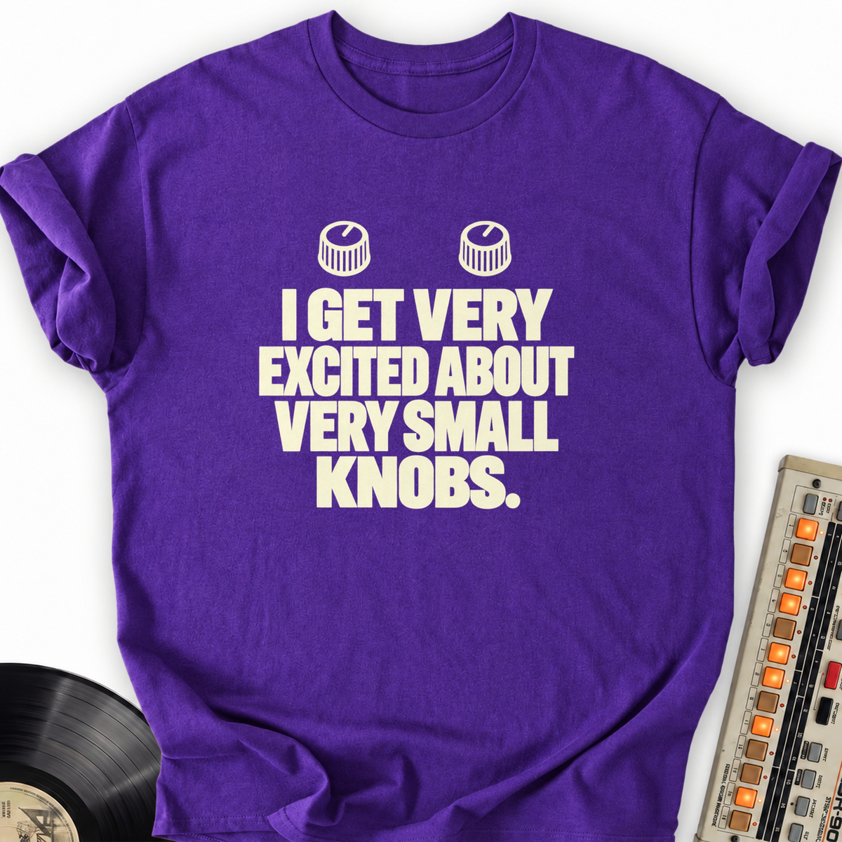 i get very excited about very small knobs purple