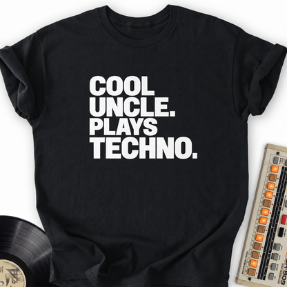 cool uncle plays techno black