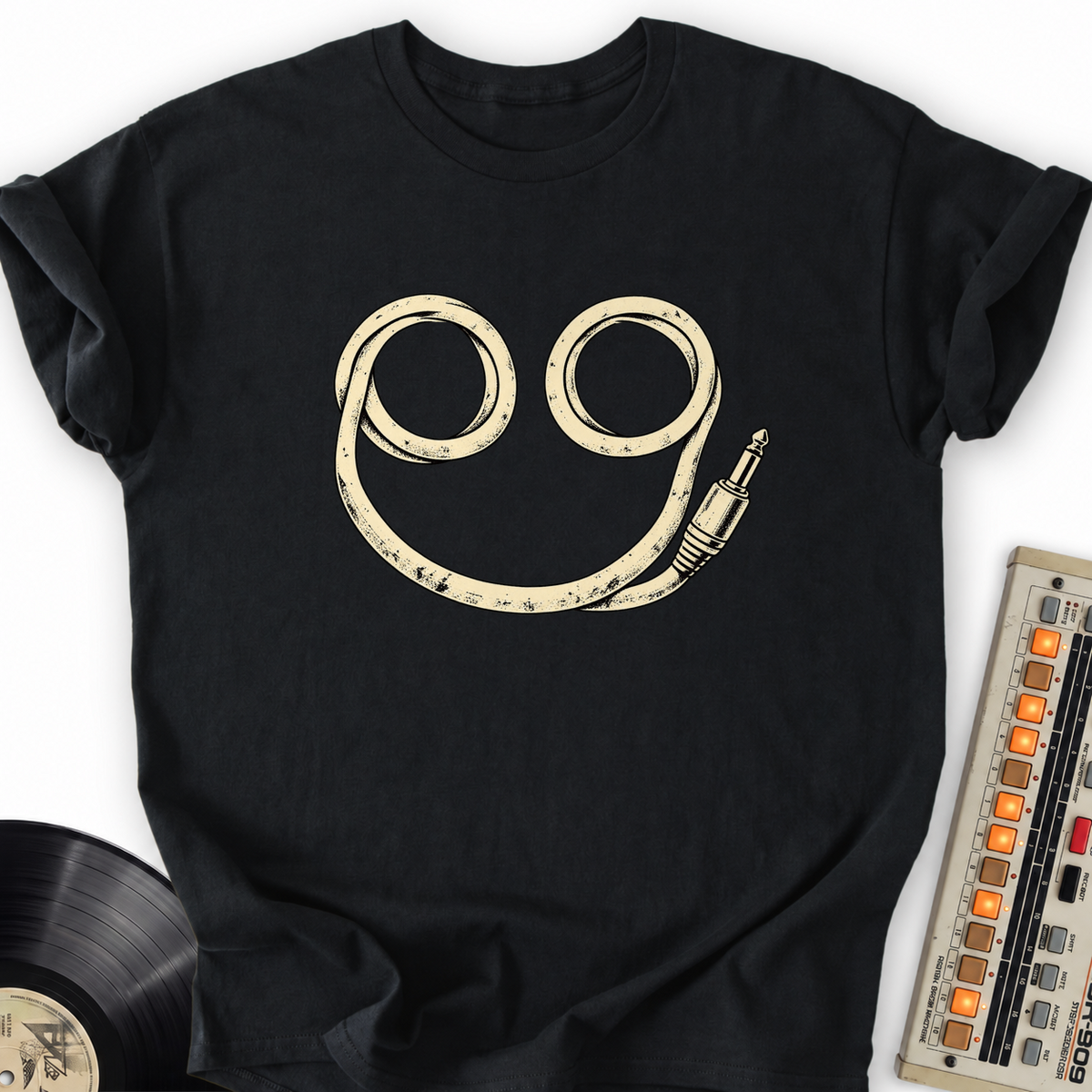 audio cable smile black