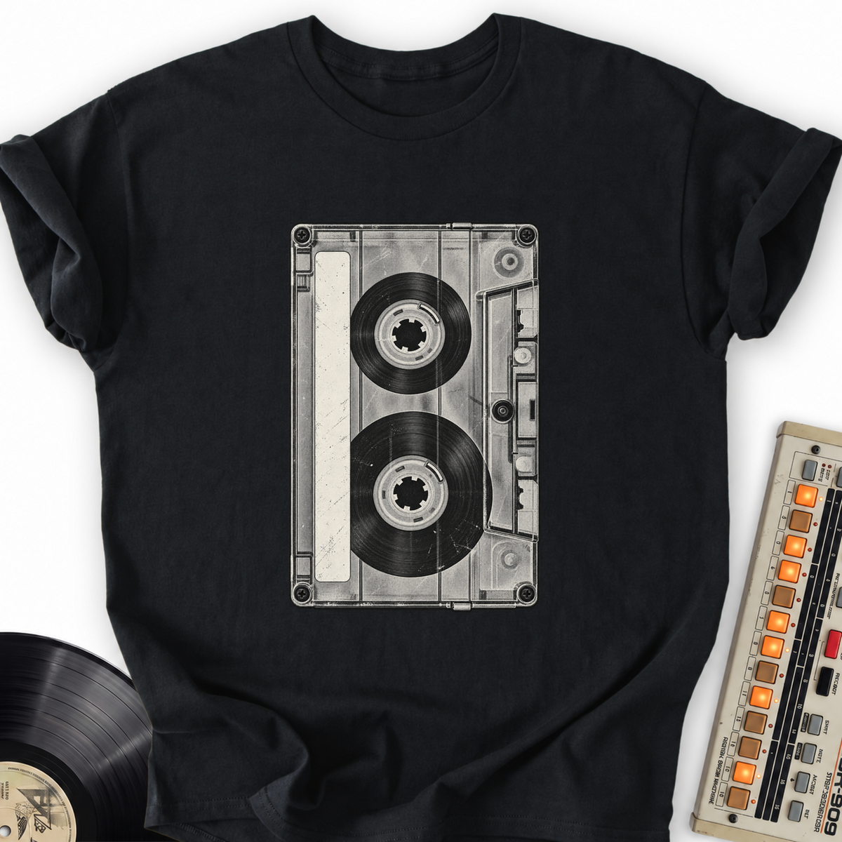 vintage cassette black