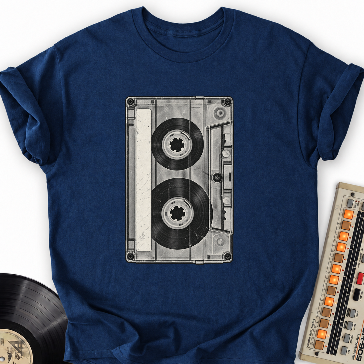 vintage cassette navy