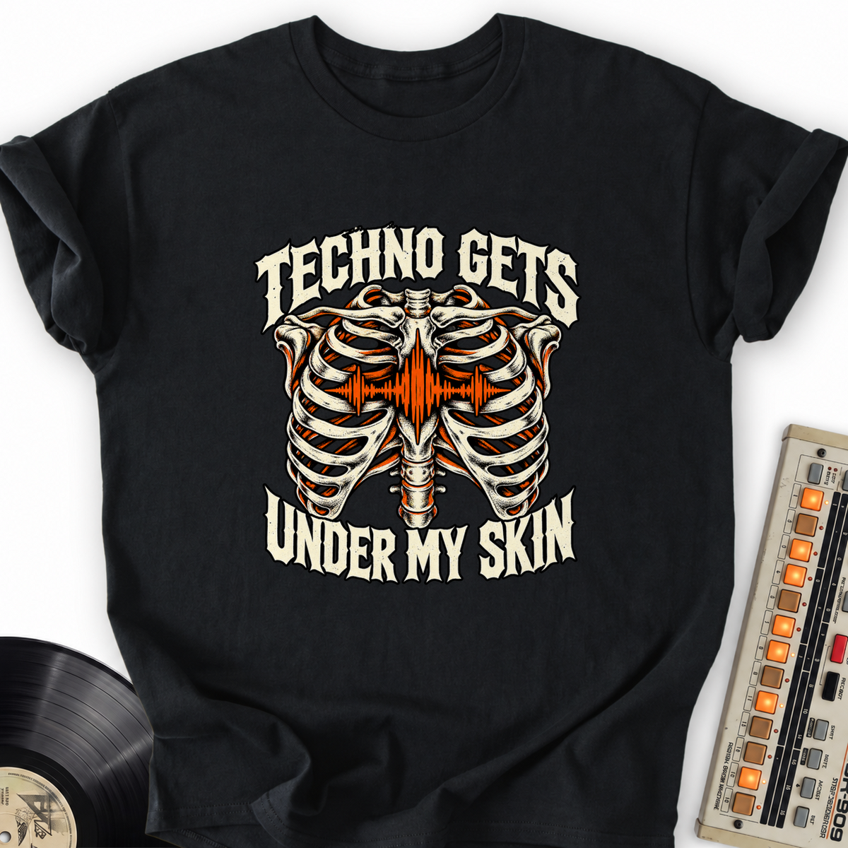 techno gets under my skin black