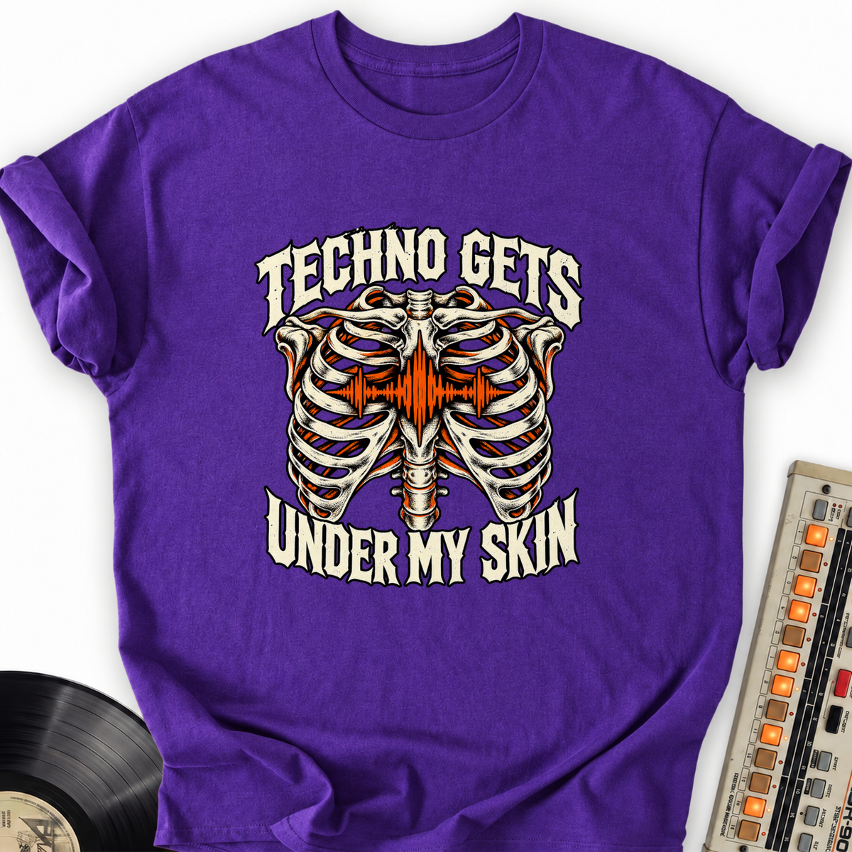 techno gets under my skin purple