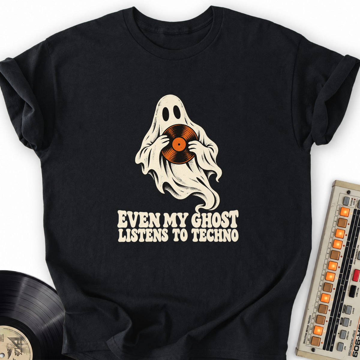 even my ghost listens to techno black