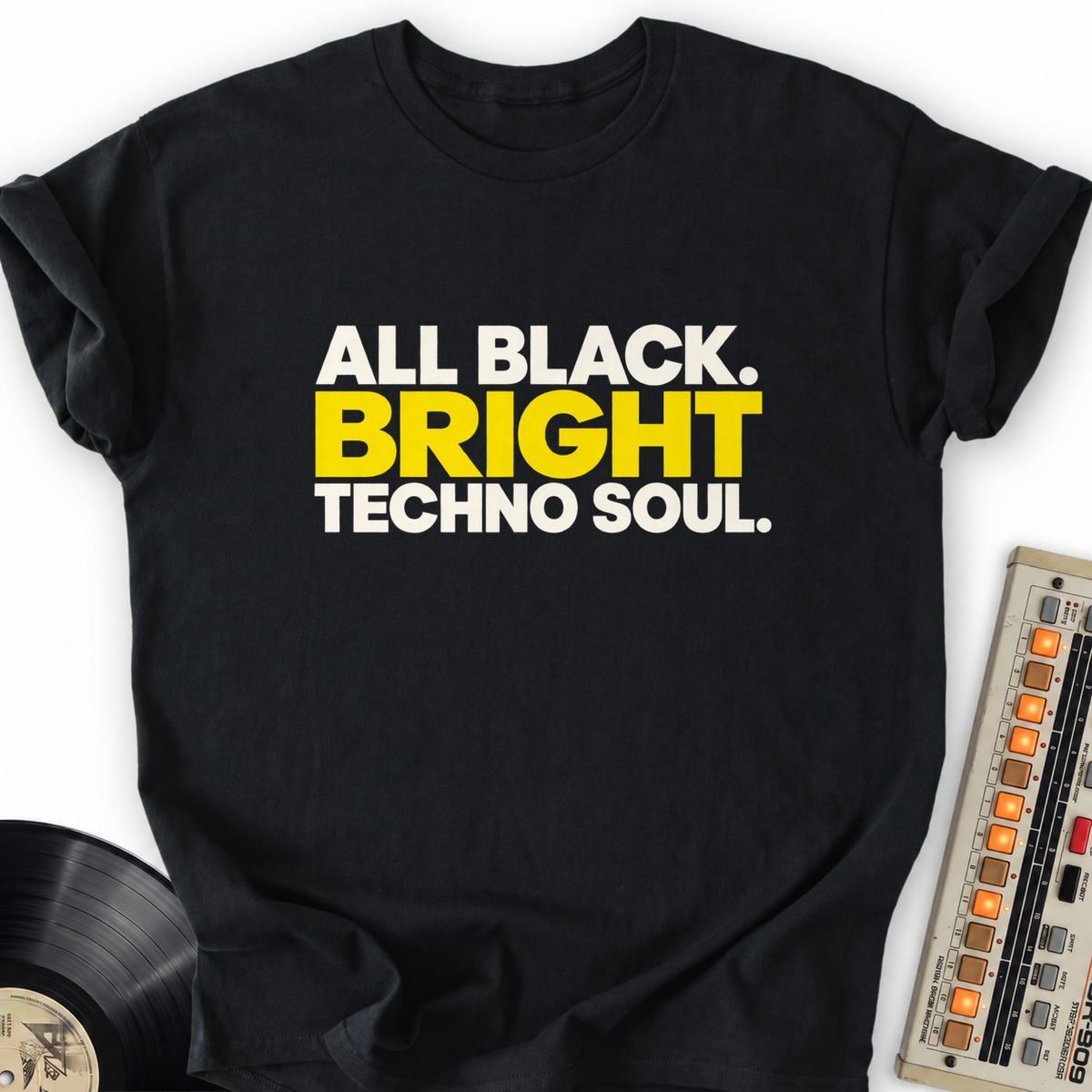 all black bright techno soul black