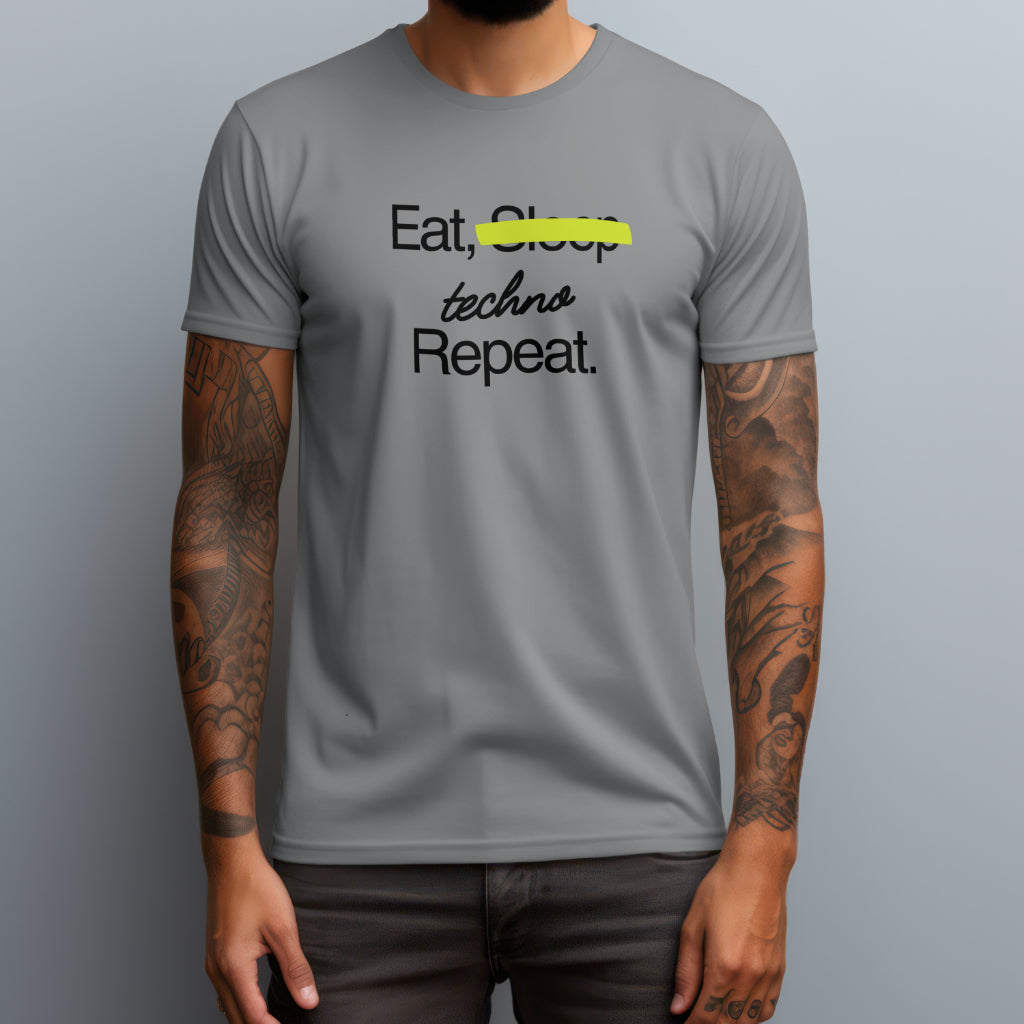 Eat Sleep Techno Repeat T-shirt